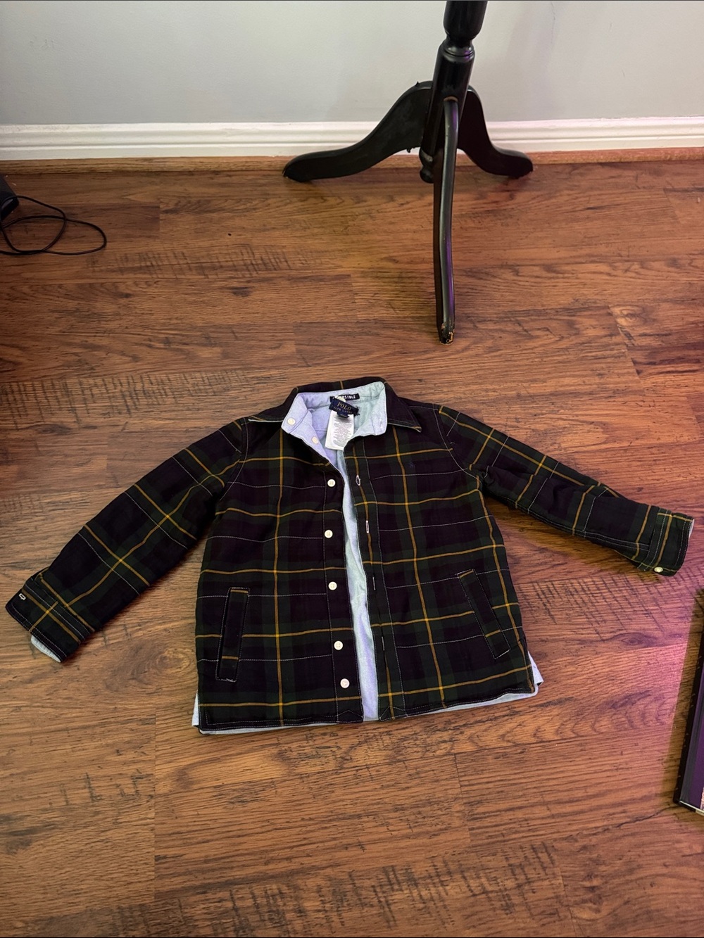 Polo Ralph Lauren Reversible Plaid Jacket with Blue 34.M